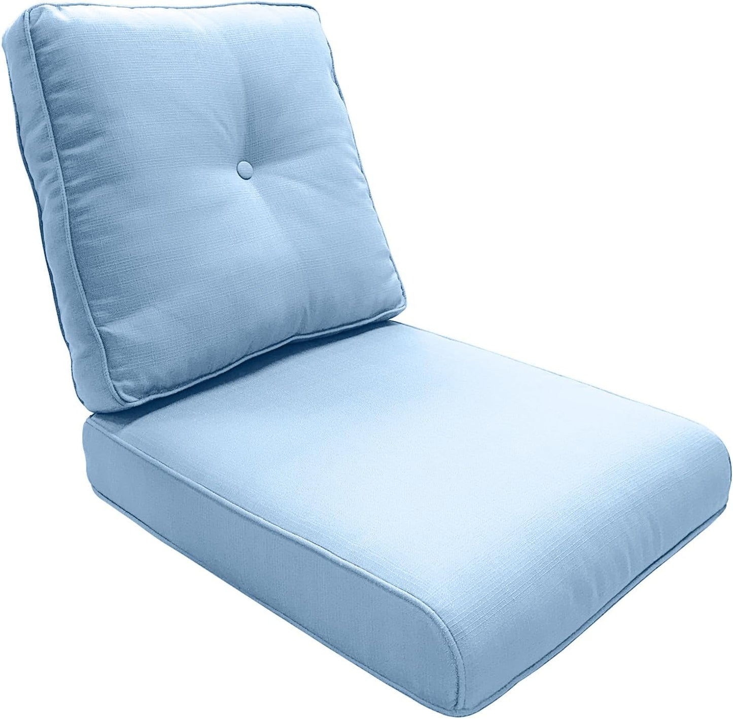 Outdoor Chair Cushions 5 Sets - 22 * 24" Patio Furniture Cushions with Removable Cover, 28D High Density Sponge Filling Outdoor Patio Cushions for Chairs, Rocker, Sofa and Loveseat - Grey