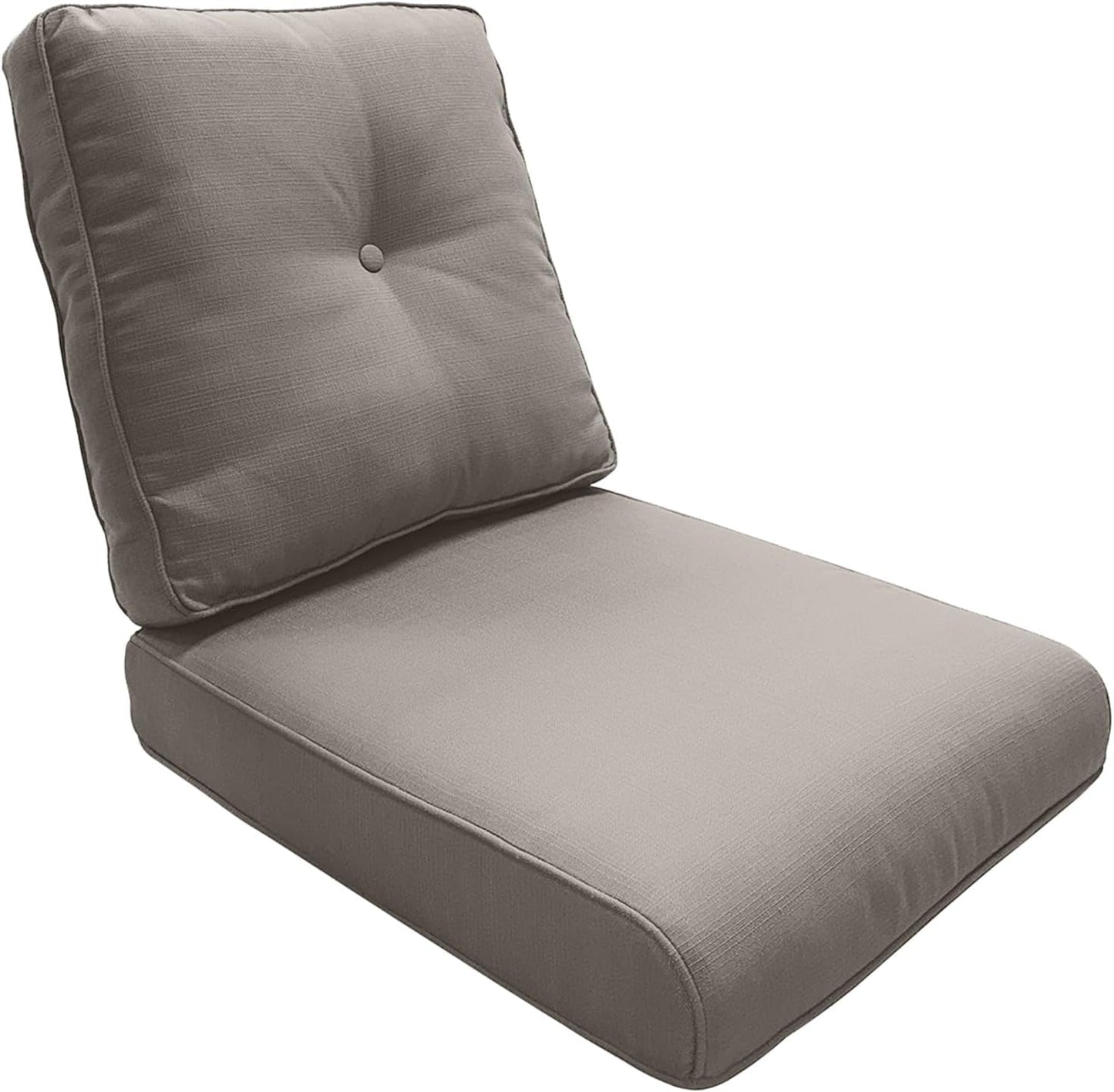 Outdoor Chair Cushions 5 Sets - 22 * 24" Patio Furniture Cushions with Removable Cover, 28D High Density Sponge Filling Outdoor Patio Cushions for Chairs, Rocker, Sofa and Loveseat - Grey