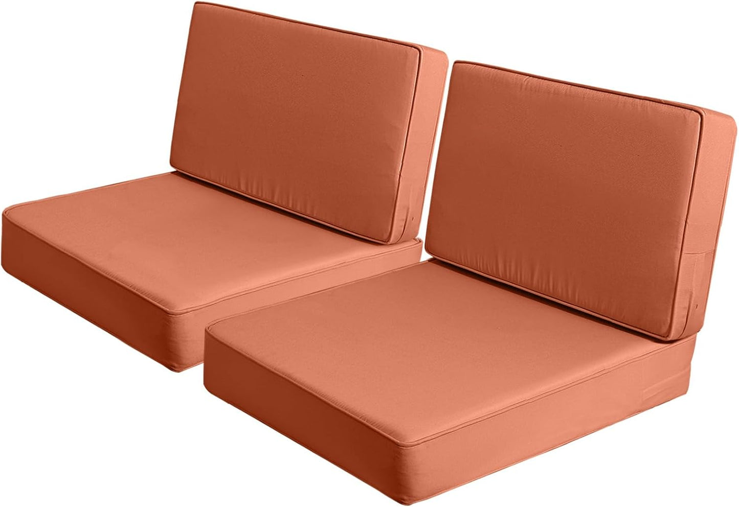 AAAAAcessories Outdoor Deep Seat Cushions, Foam Pillow, Waterproof, Fade-Resistant Patio Furniture Replacement Cushions, 24" x 24" x 5", Set of 4, Navy Blue