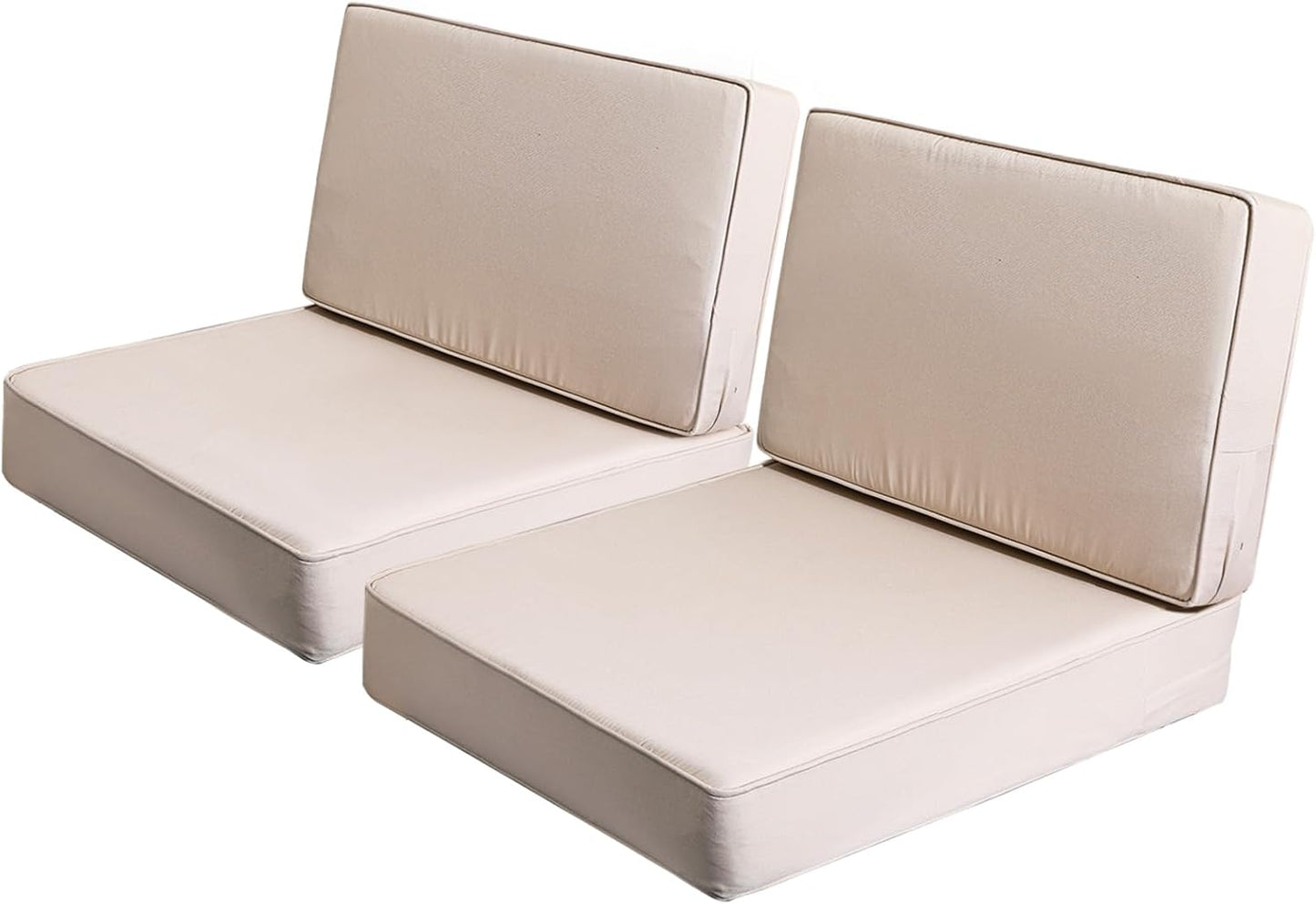 AAAAAcessories Outdoor Deep Seat Cushions, Foam Pillow, Waterproof, Fade-Resistant Patio Furniture Replacement Cushions, 24" x 24" x 5", Set of 4, Navy Blue