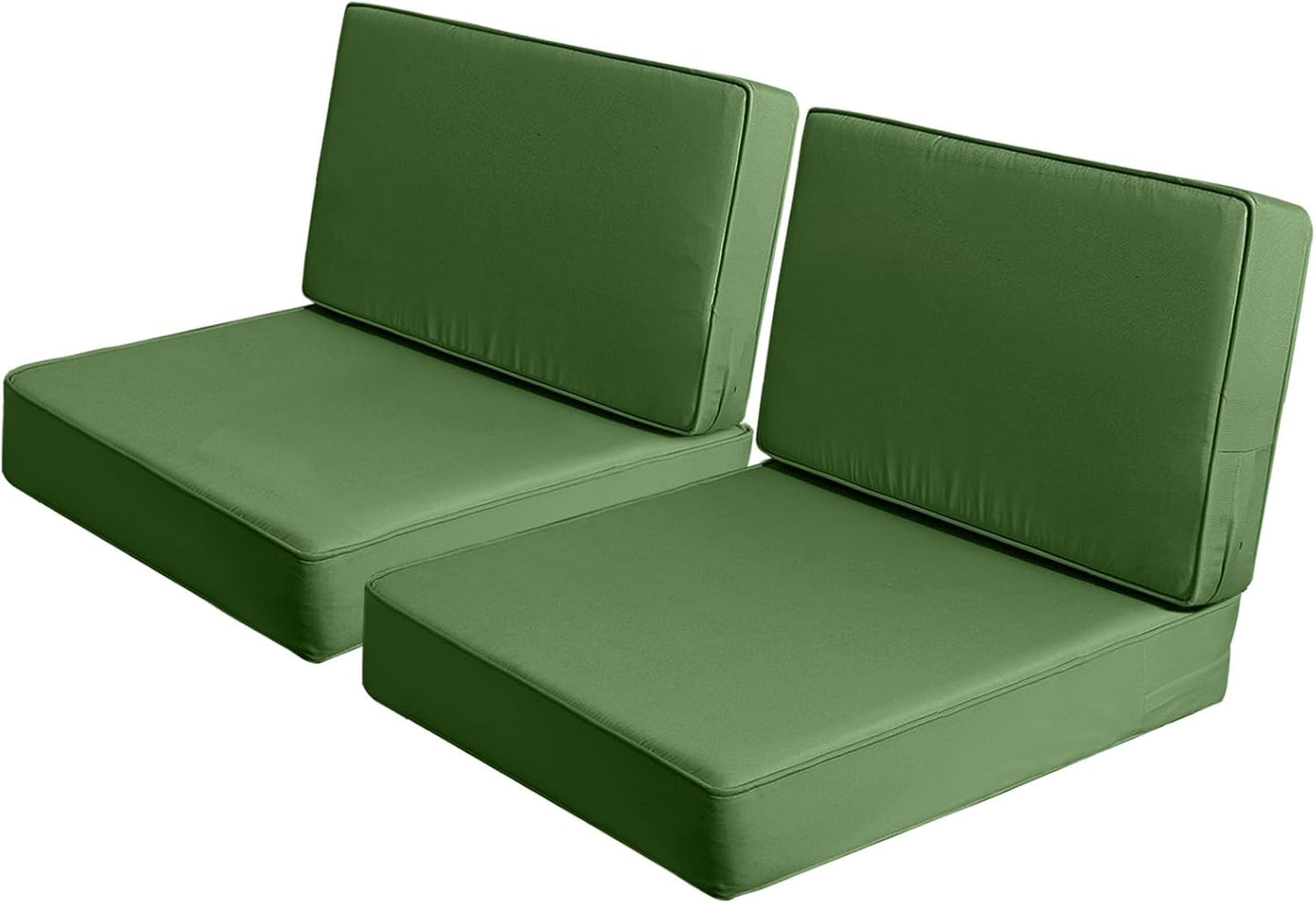 AAAAAcessories Outdoor Deep Seat Cushions, Foam Pillow, Waterproof, Fade-Resistant Patio Furniture Replacement Cushions, 24" x 24" x 5", Set of 4, Navy Blue