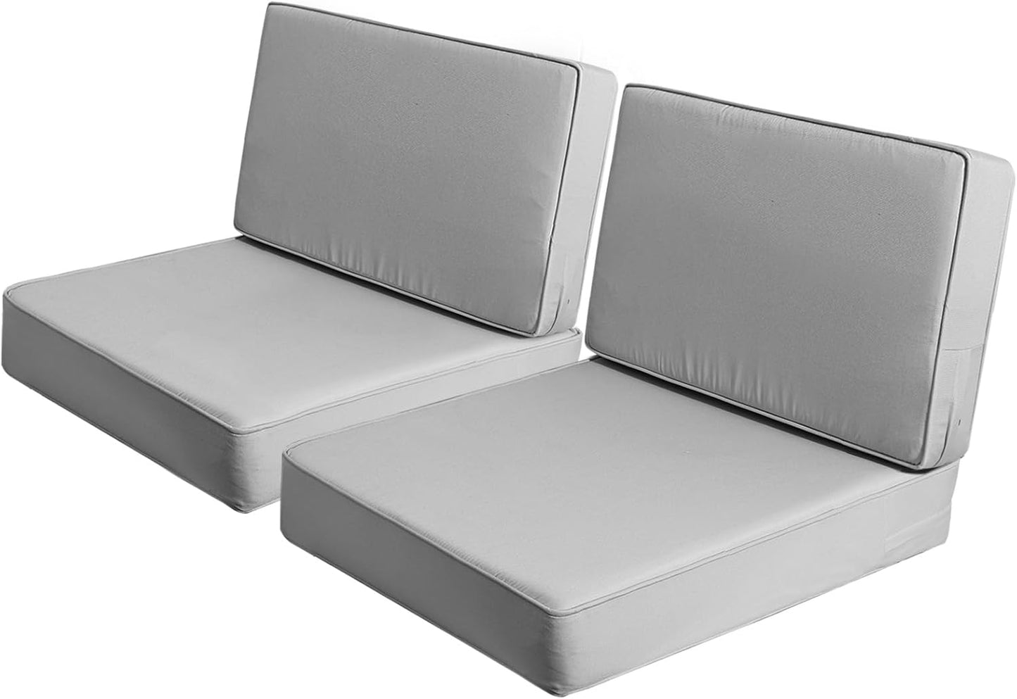 AAAAAcessories Outdoor Deep Seat Cushions, Foam Pillow, Waterproof, Fade-Resistant Patio Furniture Replacement Cushions, 24" x 24" x 5", Set of 4, Navy Blue
