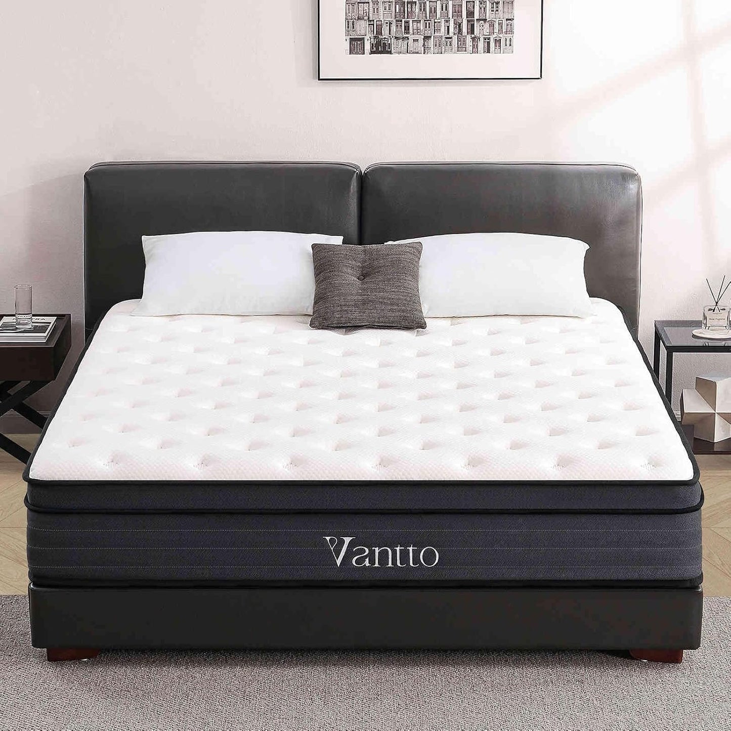 Full Size Mattress,10 Inch Memory Foam Hybrid Mattress in a Box,Individual Pocket Spring Breathable Comfortable for Sleep Supportive and Pressure Relief, CertiPUR-US