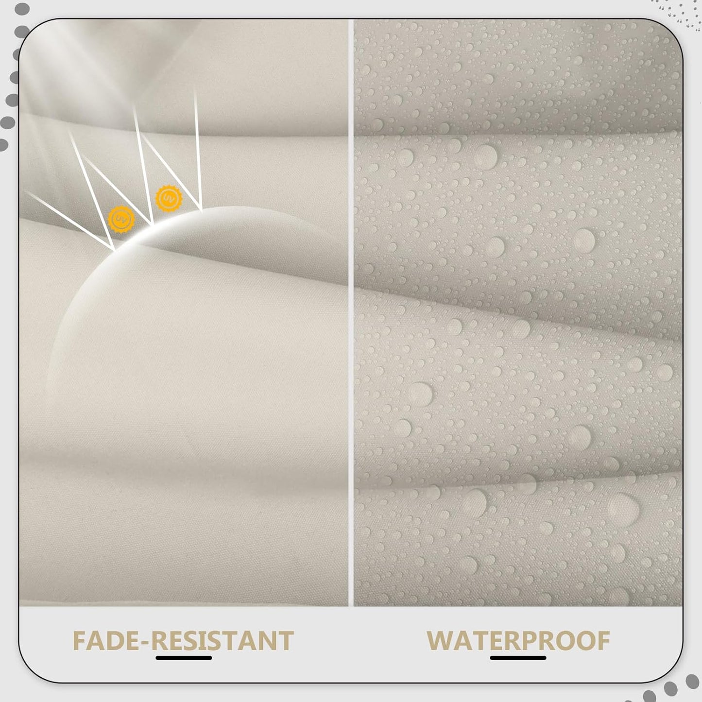 24" x 24" x 6" Outdoor Deep Seat Cushions Set - 4 Set Waterproof & Fade Resistant Patio Furniture Replacement Cushions, Non-Slip Outdoor Cushions Fit Loveseats, Couches, Chairs, and Sofas.