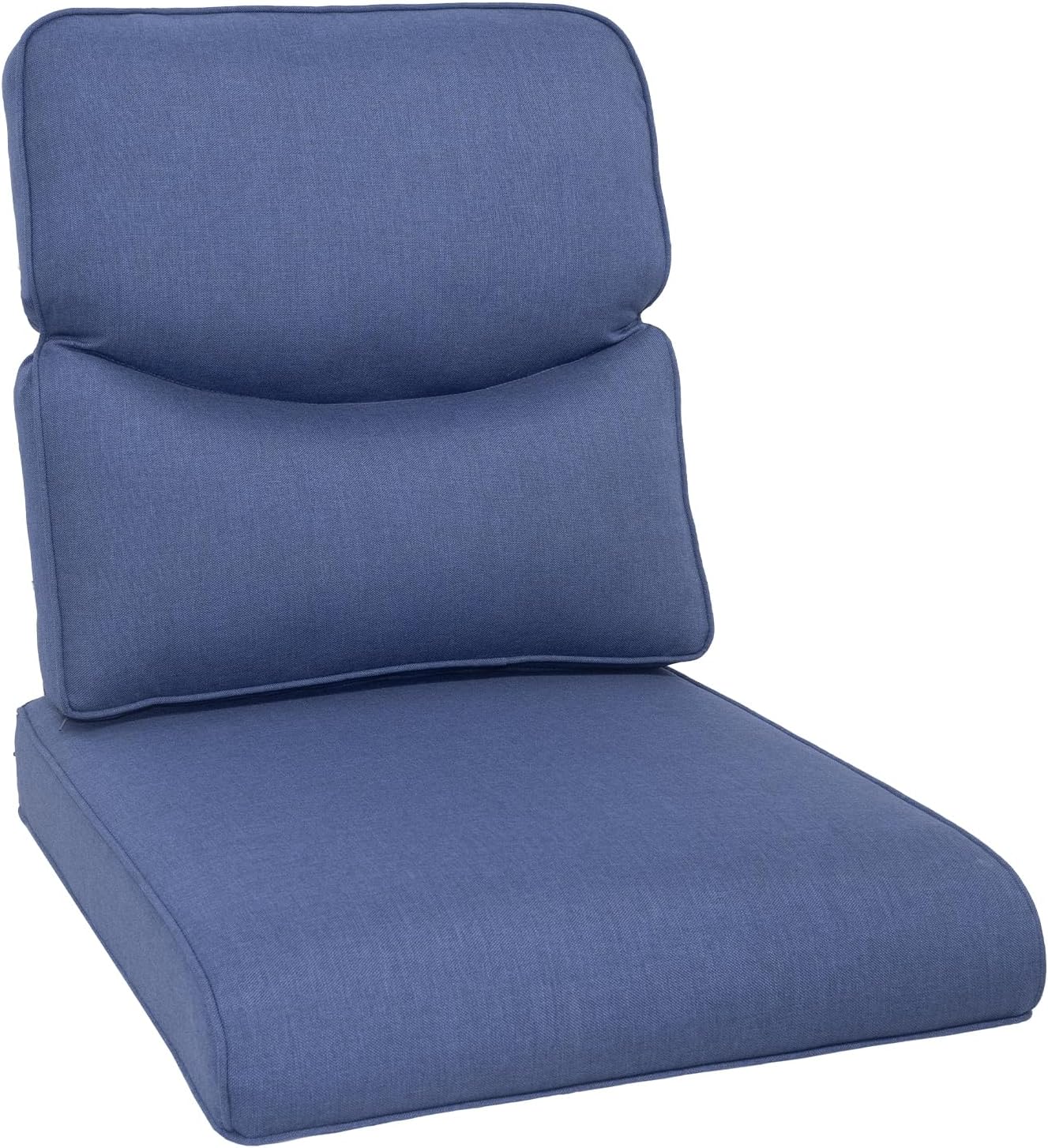 Outdoor Chair Cushions Set of 3, Waterproof 24x24 Patio Chair Cushion, 6" Thickened Seat Cushion for Outdoor Furniture, Couch Cushion Replacement, Include 3 Back & 3 Seat Cushions, Thick/Beige