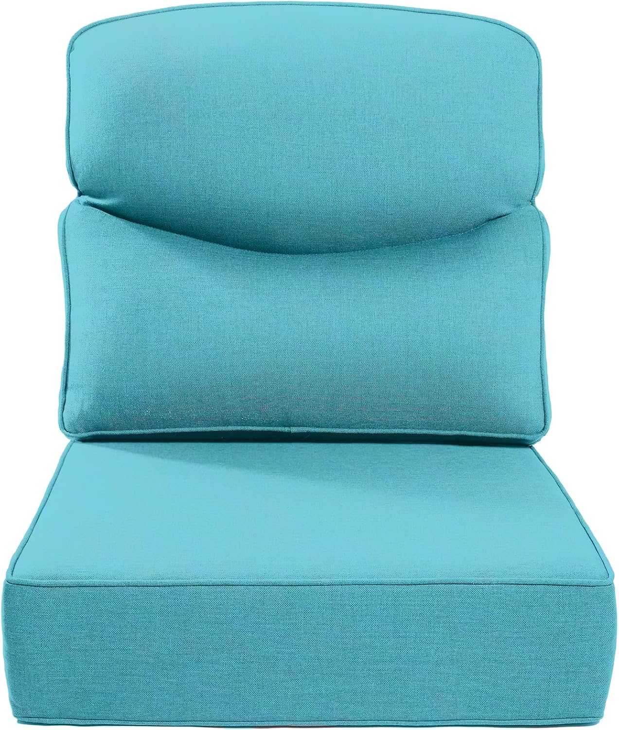 Luxury 24x24x6 Outdoor Chair Cushions Set of 4 - Heavy Duty Water-Resistant Comfortable Cushion for Patio Furniture Set Dining Gliding Rocking Chairs Loveseat L-Shape Sofa - Beige