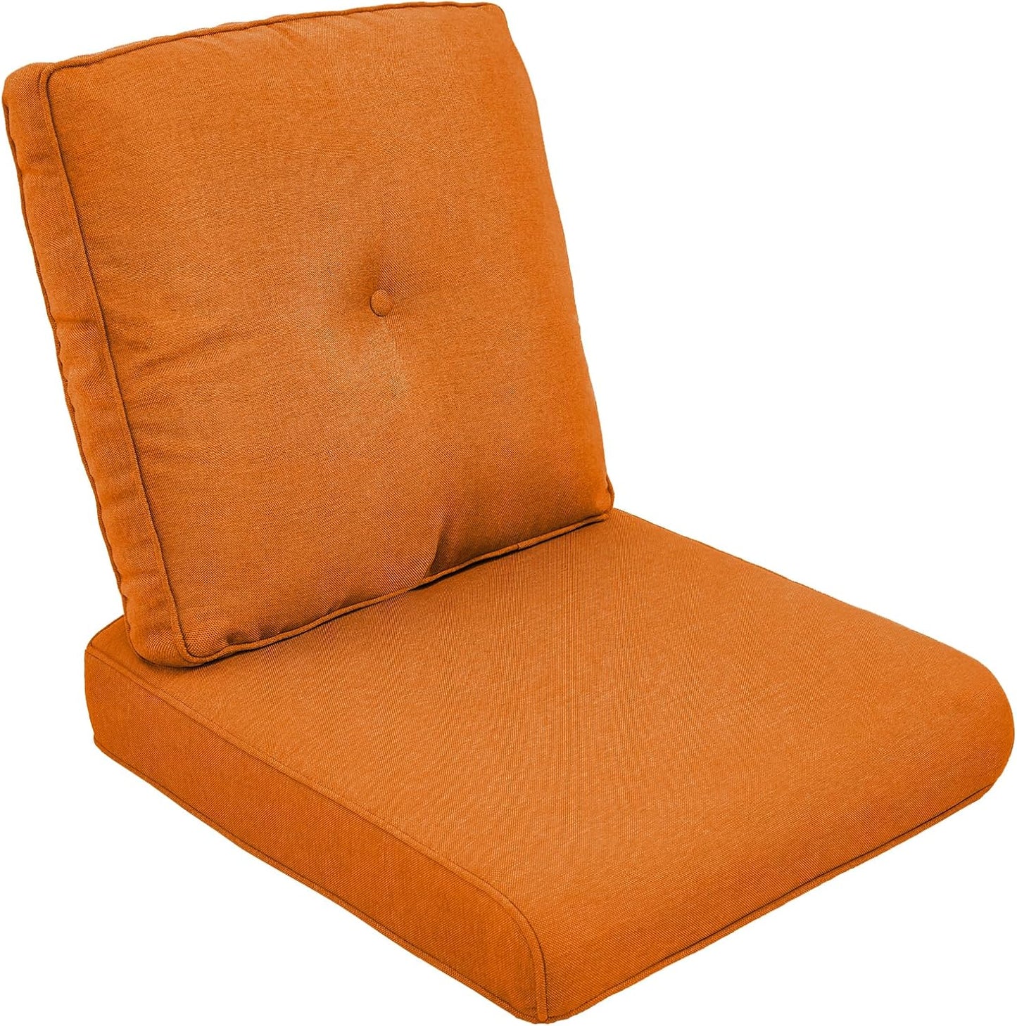 Outdoor Chair Cushions Set of 3, Waterproof 24x24 Patio Chair Cushion, 6" Thickened Seat Cushion for Outdoor Furniture, Couch Cushion Replacement, Include 3 Back & 3 Seat Cushions, Thick/Beige