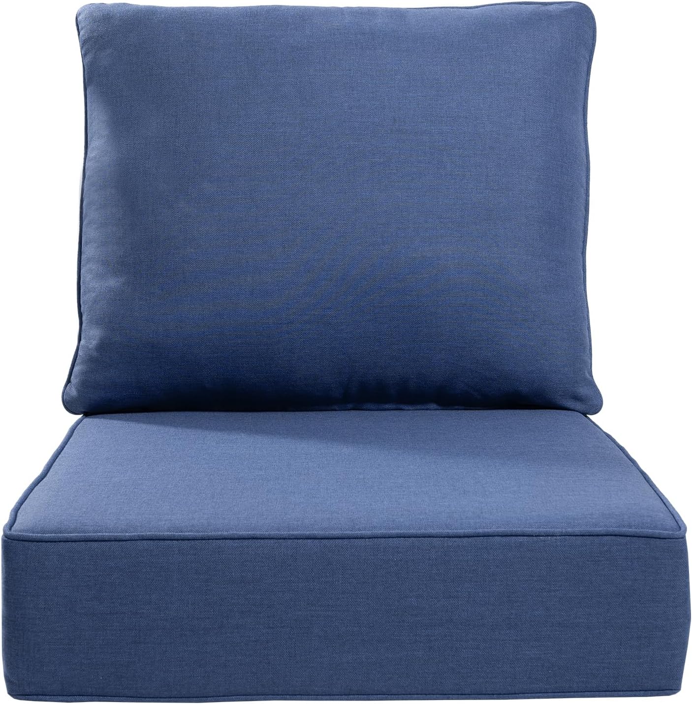 Luxury 24x24x6 Outdoor Chair Cushions Set of 4 - Heavy Duty Water-Resistant Comfortable Cushion for Patio Furniture Set Dining Gliding Rocking Chairs Loveseat L-Shape Sofa - Beige