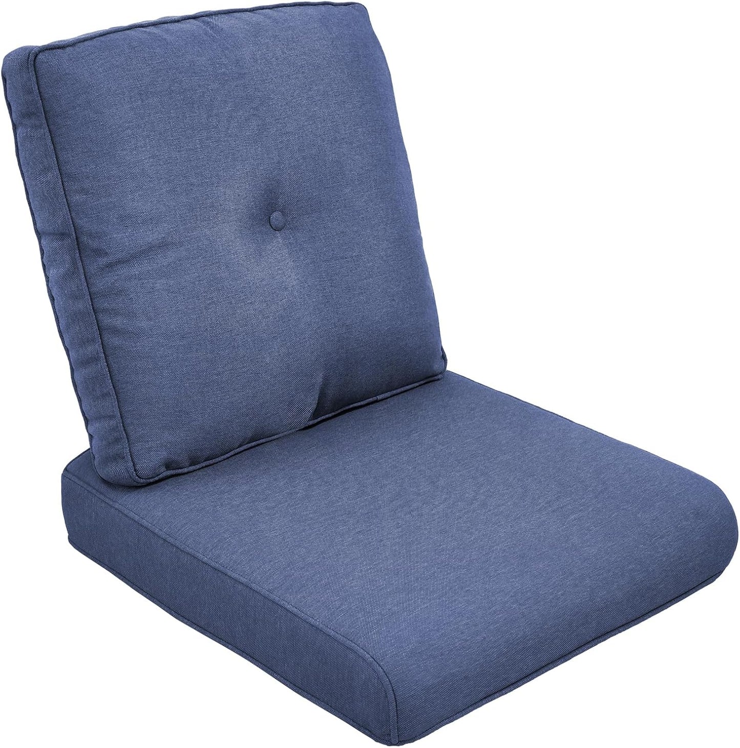 Outdoor Chair Cushions Set of 3, Waterproof 24x24 Patio Chair Cushion, 6" Thickened Seat Cushion for Outdoor Furniture, Couch Cushion Replacement, Include 3 Back & 3 Seat Cushions, Thick/Beige