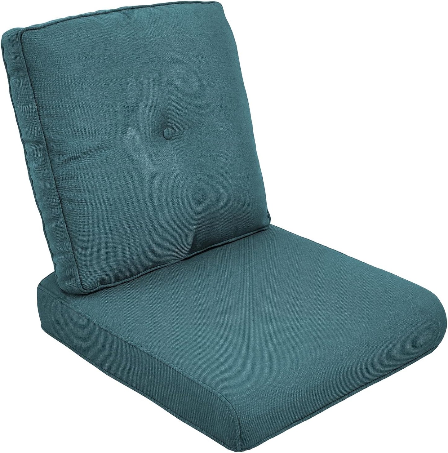 Outdoor Chair Cushions Set of 3, Waterproof 24x24 Patio Chair Cushion, 6" Thickened Seat Cushion for Outdoor Furniture, Couch Cushion Replacement, Include 3 Back & 3 Seat Cushions, Thick/Beige