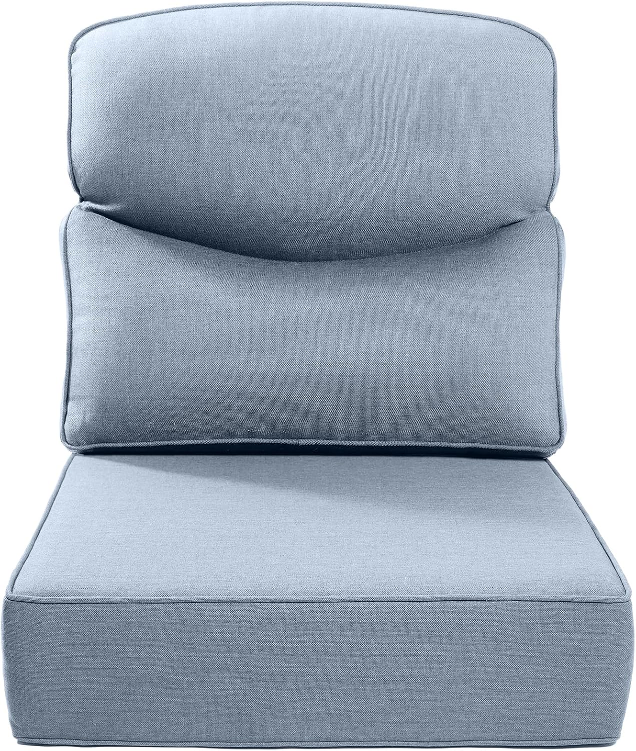 Luxury 24x24x6 Outdoor Chair Cushions Set of 4 - Heavy Duty Water-Resistant Comfortable Cushion for Patio Furniture Set Dining Gliding Rocking Chairs Loveseat L-Shape Sofa - Beige