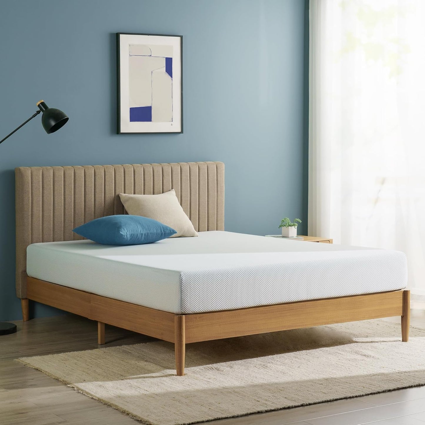 ZINUS 6 Inch Green Tea Cooling Memory Foam Mattress [New Version], Queen, Fiberglass Free, Medium Firmness, Cooling Gel Foam, Certified Safe Foams & Fabric, Mattress in A Box