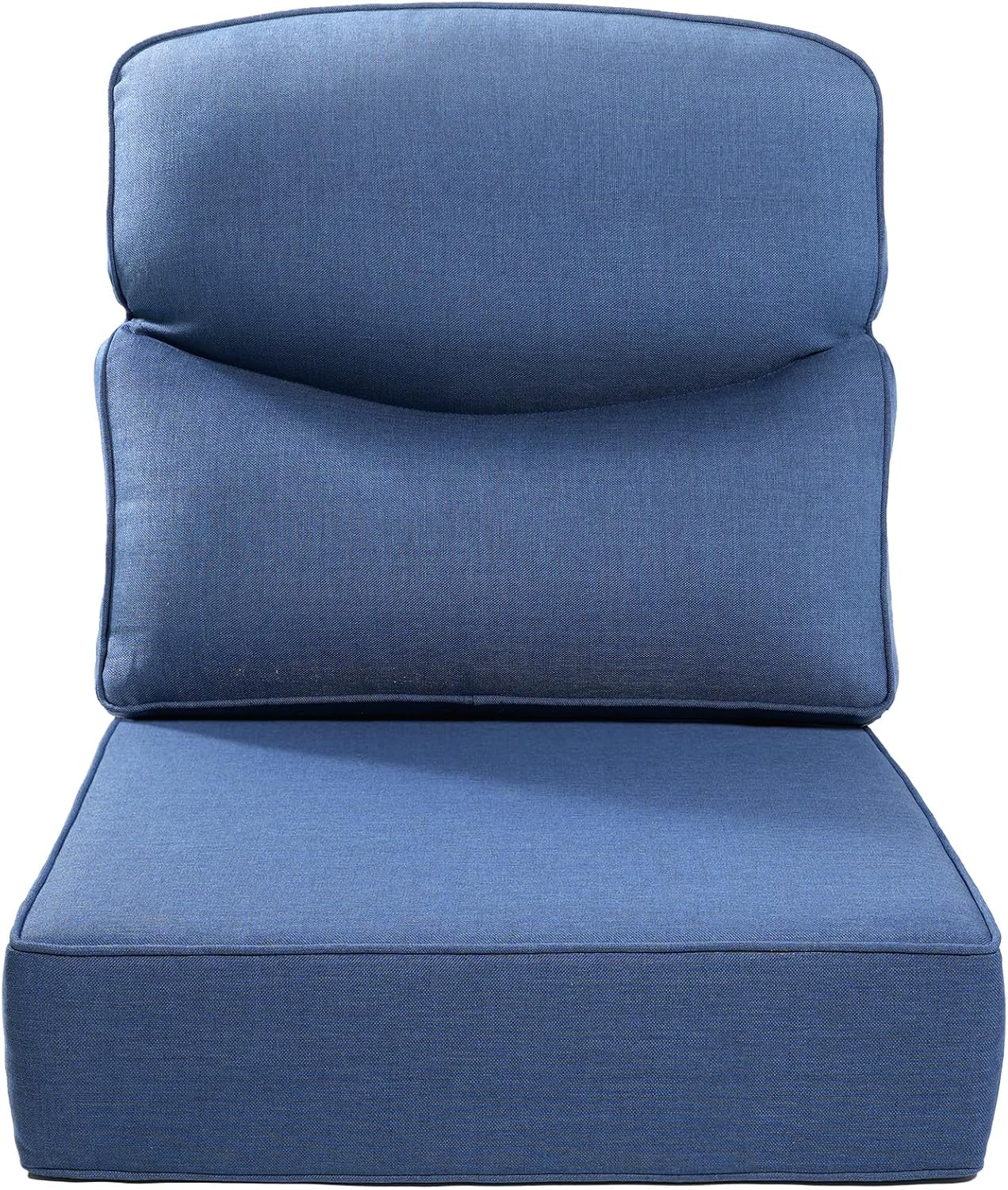 Luxury 24x24x6 Outdoor Chair Cushions Set of 4 - Heavy Duty Water-Resistant Comfortable Cushion for Patio Furniture Set Dining Gliding Rocking Chairs Loveseat L-Shape Sofa - Beige