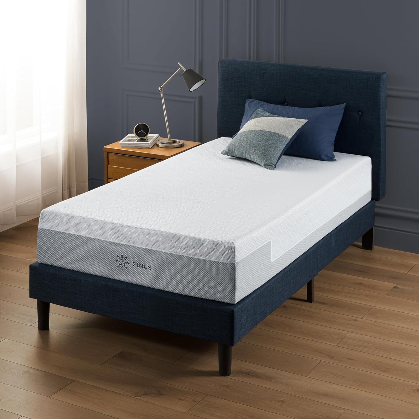 ZINUS 6 Inch Green Tea Cooling Memory Foam Mattress [New Version], Queen, Fiberglass Free, Medium Firmness, Cooling Gel Foam, Certified Safe Foams & Fabric, Mattress in A Box