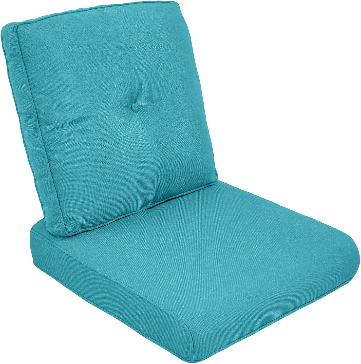 Outdoor Chair Cushions Set of 3, Waterproof 24x24 Patio Chair Cushion, 6" Thickened Seat Cushion for Outdoor Furniture, Couch Cushion Replacement, Include 3 Back & 3 Seat Cushions, Thick/Beige