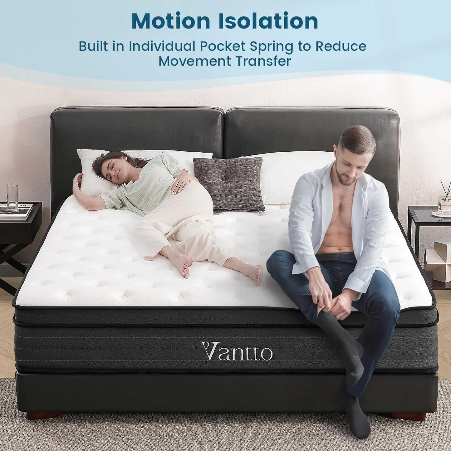 Full Size Mattress,10 Inch Memory Foam Hybrid Mattress in a Box,Individual Pocket Spring Breathable Comfortable for Sleep Supportive and Pressure Relief, CertiPUR-US