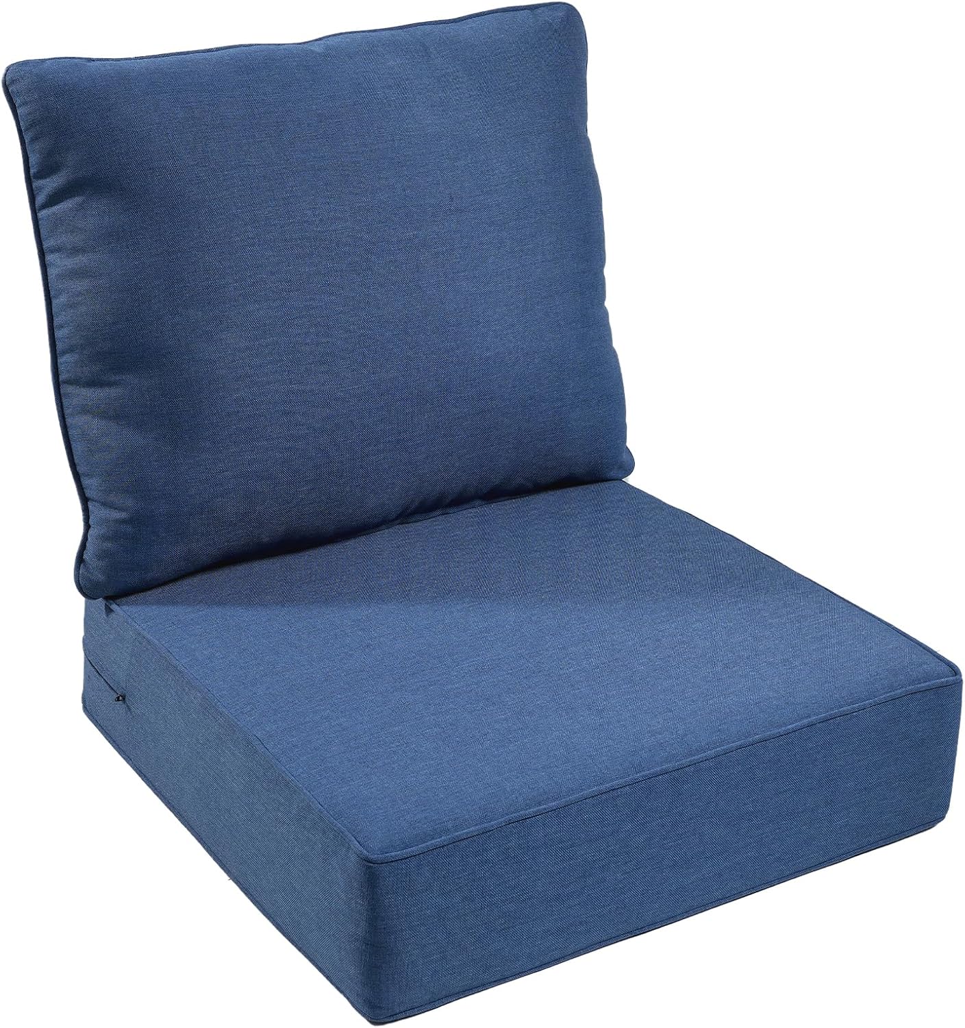 Outdoor Chair Cushions Set of 3, Waterproof 24x24 Patio Chair Cushion, 6" Thickened Seat Cushion for Outdoor Furniture, Couch Cushion Replacement, Include 3 Back & 3 Seat Cushions, Thick/Beige