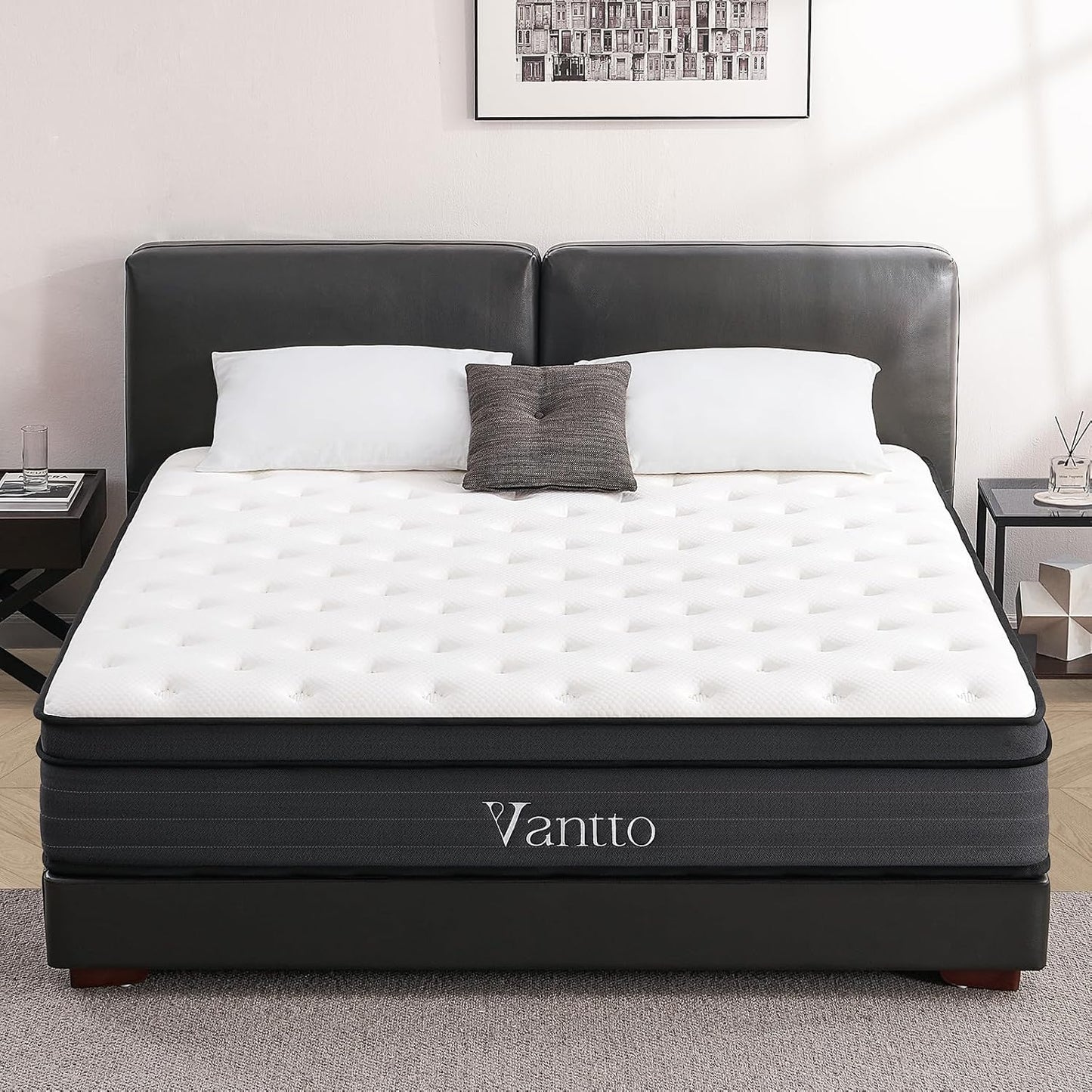 Full Size Mattress,10 Inch Memory Foam Hybrid Mattress in a Box,Individual Pocket Spring Breathable Comfortable for Sleep Supportive and Pressure Relief, CertiPUR-US