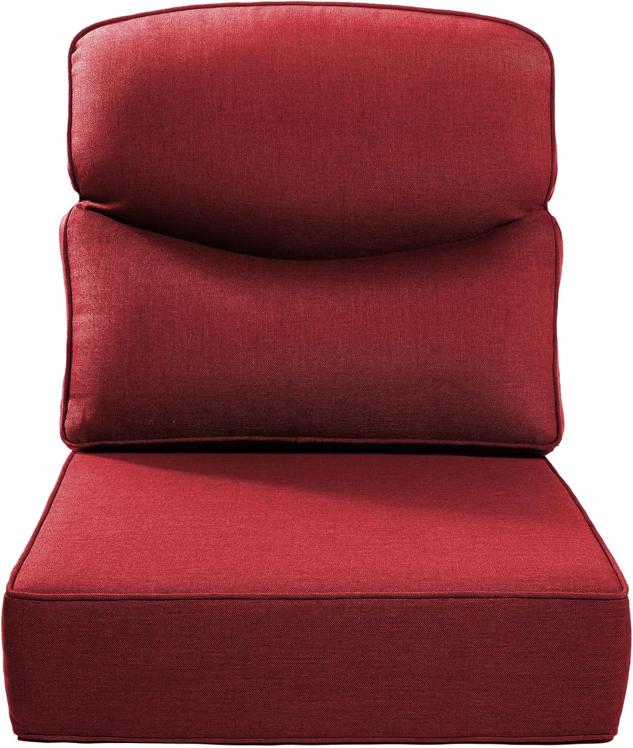 Luxury 24x24x6 Outdoor Chair Cushions Set of 4 - Heavy Duty Water-Resistant Comfortable Cushion for Patio Furniture Set Dining Gliding Rocking Chairs Loveseat L-Shape Sofa - Beige