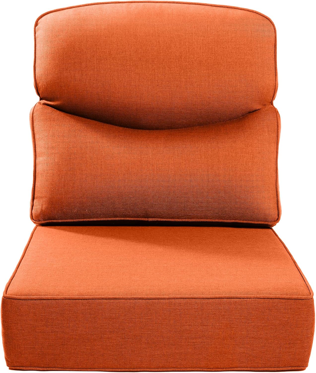 Luxury 24x24x6 Outdoor Chair Cushions Set of 4 - Heavy Duty Water-Resistant Comfortable Cushion for Patio Furniture Set Dining Gliding Rocking Chairs Loveseat L-Shape Sofa - Beige