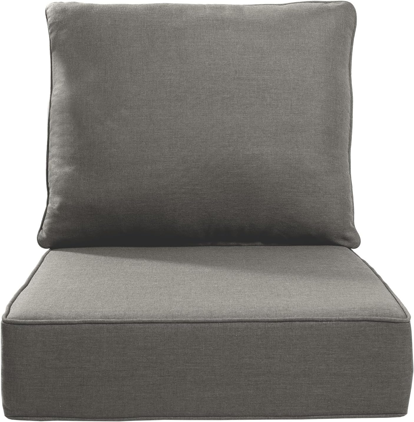 Luxury 24x24x6 Outdoor Chair Cushions Set of 4 - Heavy Duty Water-Resistant Comfortable Cushion for Patio Furniture Set Dining Gliding Rocking Chairs Loveseat L-Shape Sofa - Beige