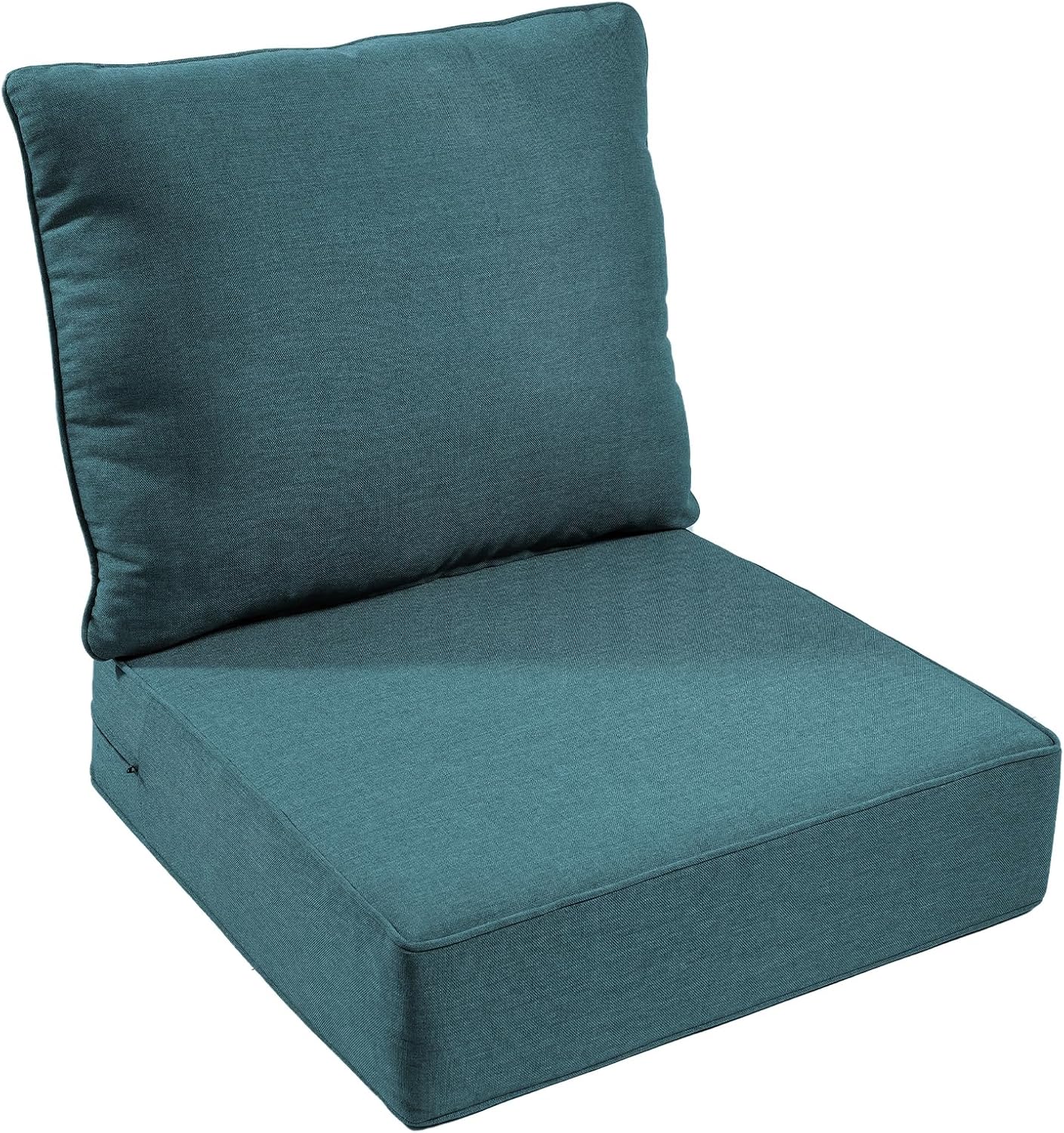 Outdoor Chair Cushions Set of 3, Waterproof 24x24 Patio Chair Cushion, 6" Thickened Seat Cushion for Outdoor Furniture, Couch Cushion Replacement, Include 3 Back & 3 Seat Cushions, Thick/Beige