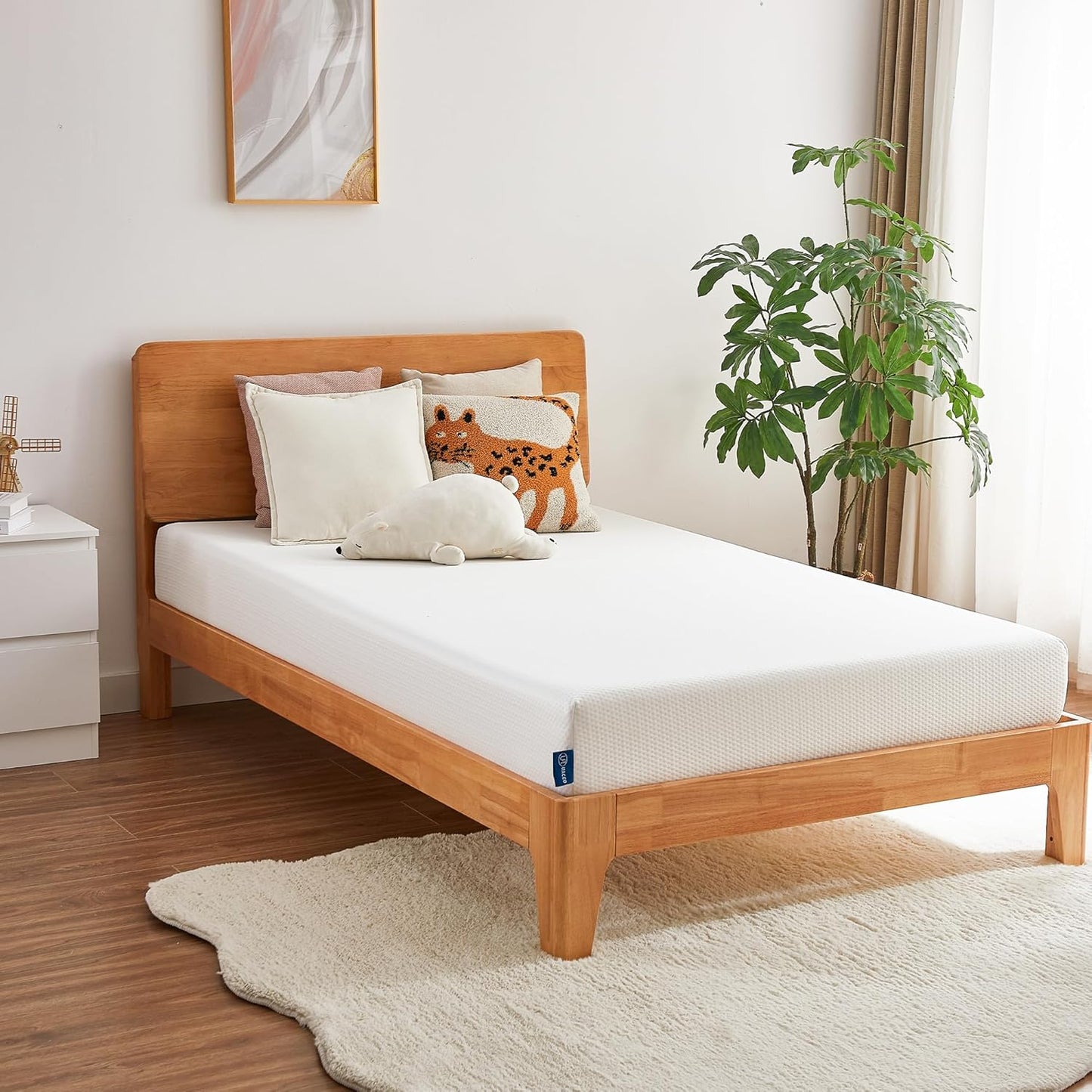 Full Mattress, 6 Inch Memory Foam Mattress in a Box, Fiberglass Free Full Size Mattresses for Pressure & Pain Relief, Soft and Comfortable