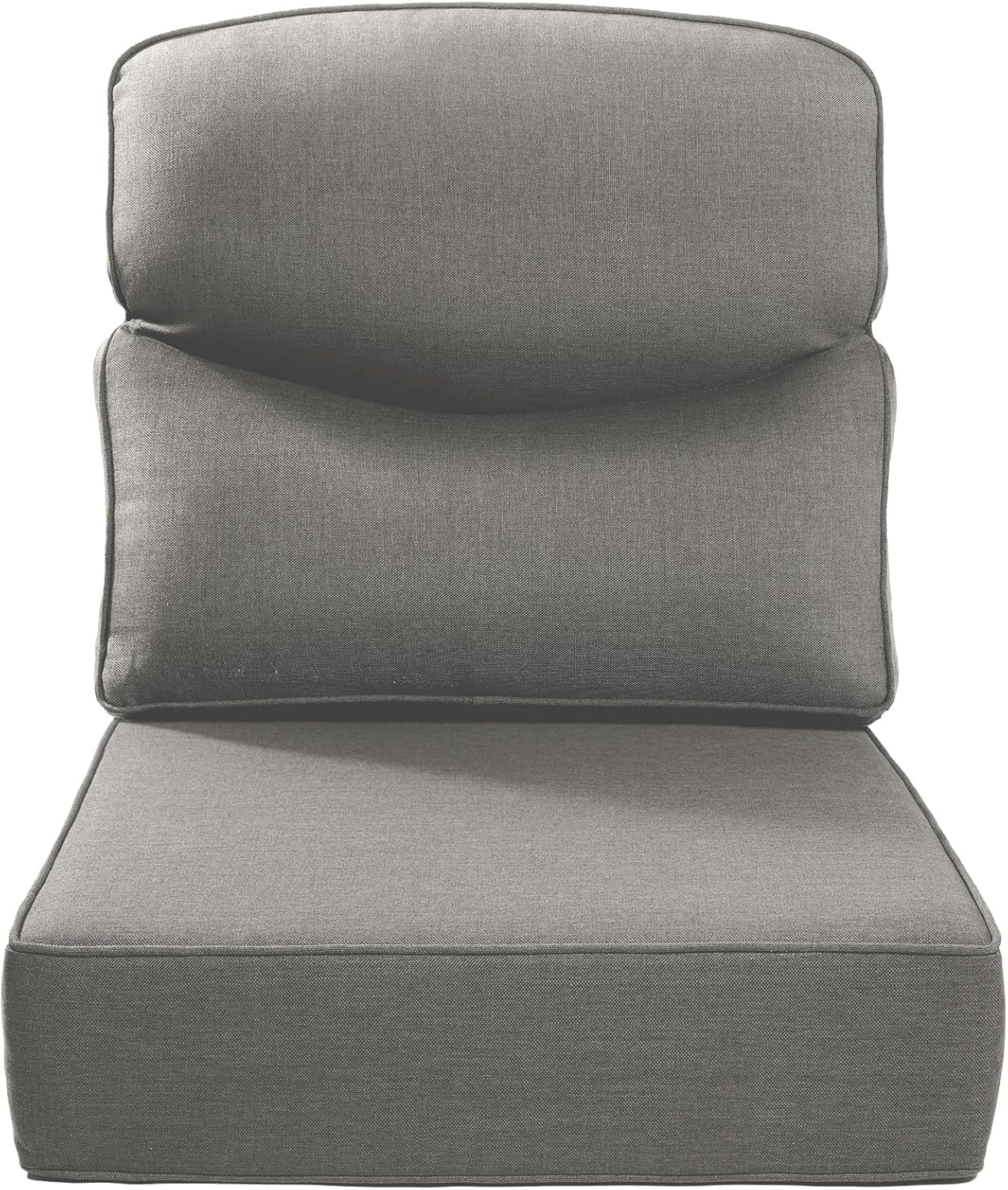 Luxury 24x24x6 Outdoor Chair Cushions Set of 4 - Heavy Duty Water-Resistant Comfortable Cushion for Patio Furniture Set Dining Gliding Rocking Chairs Loveseat L-Shape Sofa - Beige